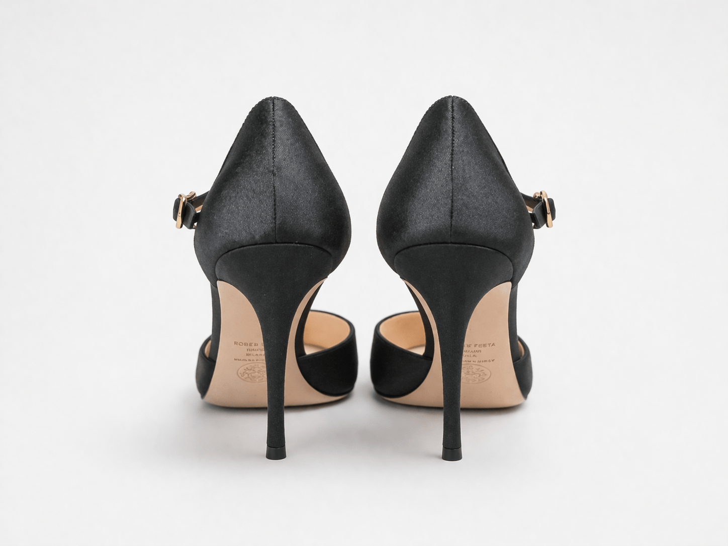 ROBERTO FESTA Pump in raso Nero