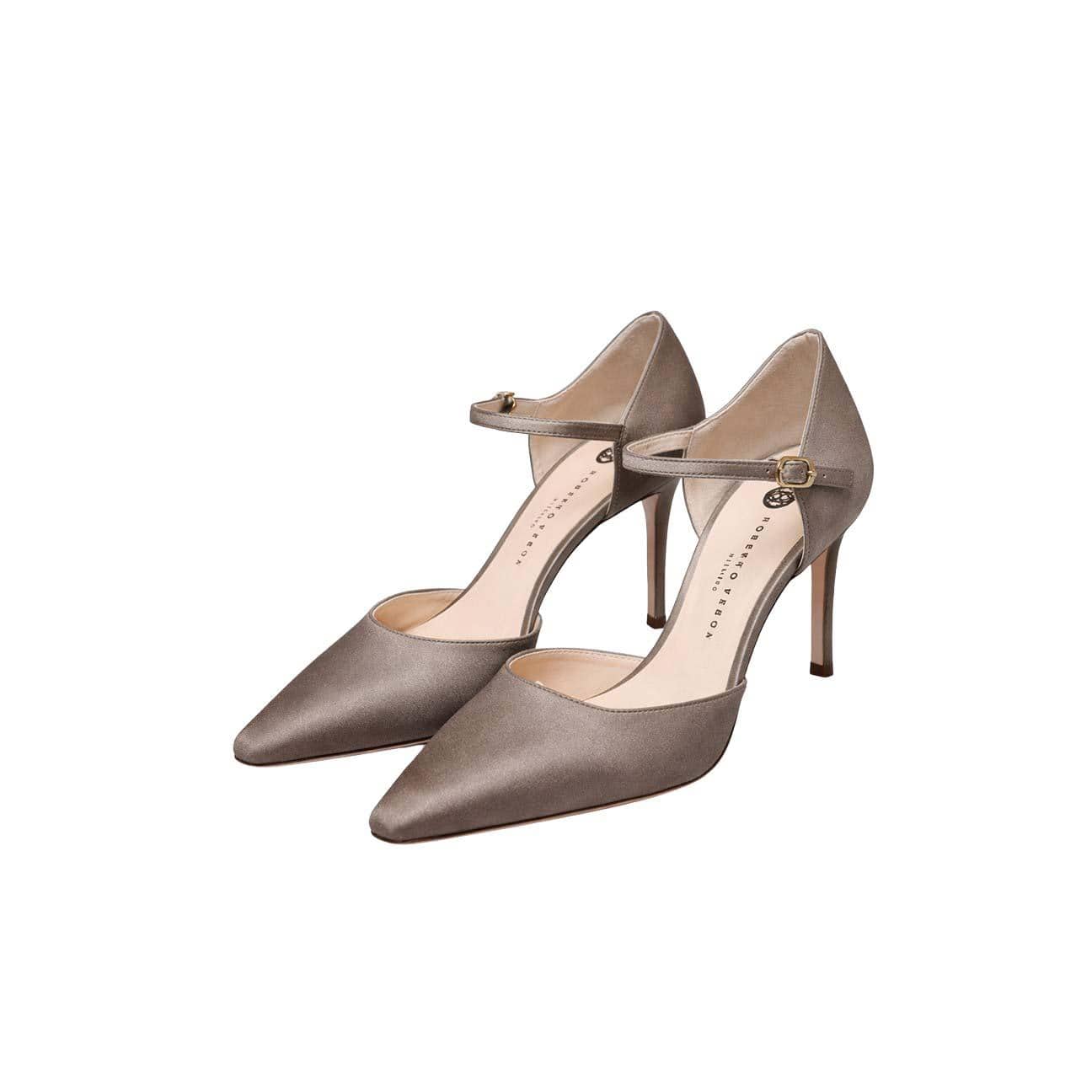 ROBERTO FESTA Pump in raso Taupe