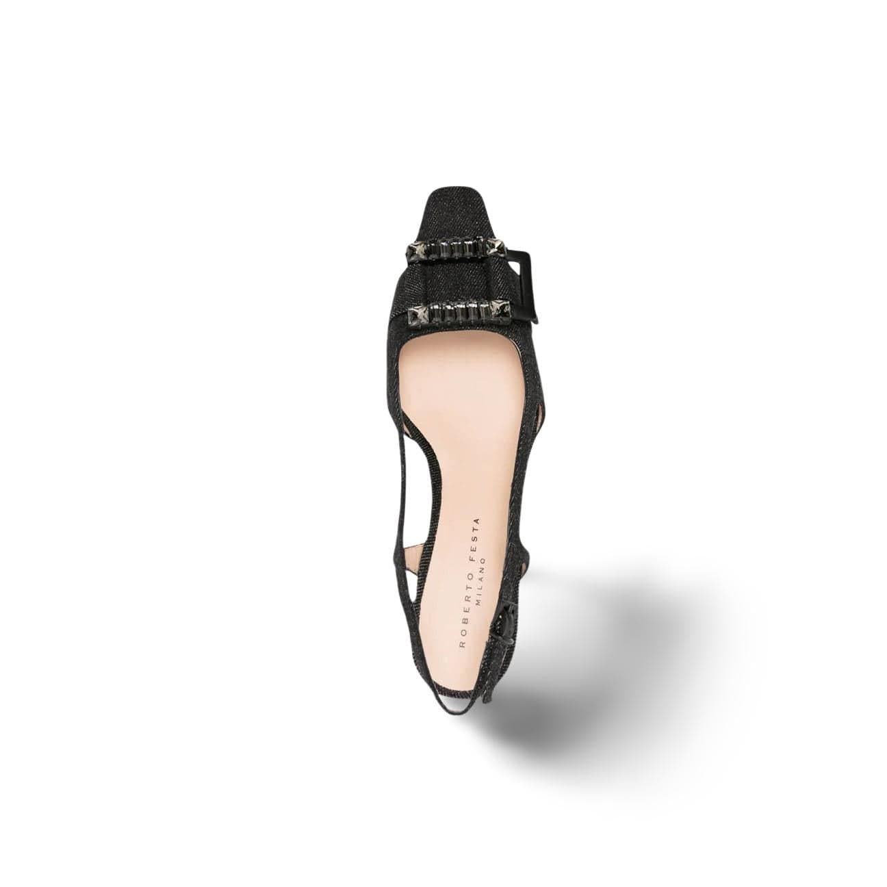 ROBERTO FESTA Pumps Atena in denim Nero
