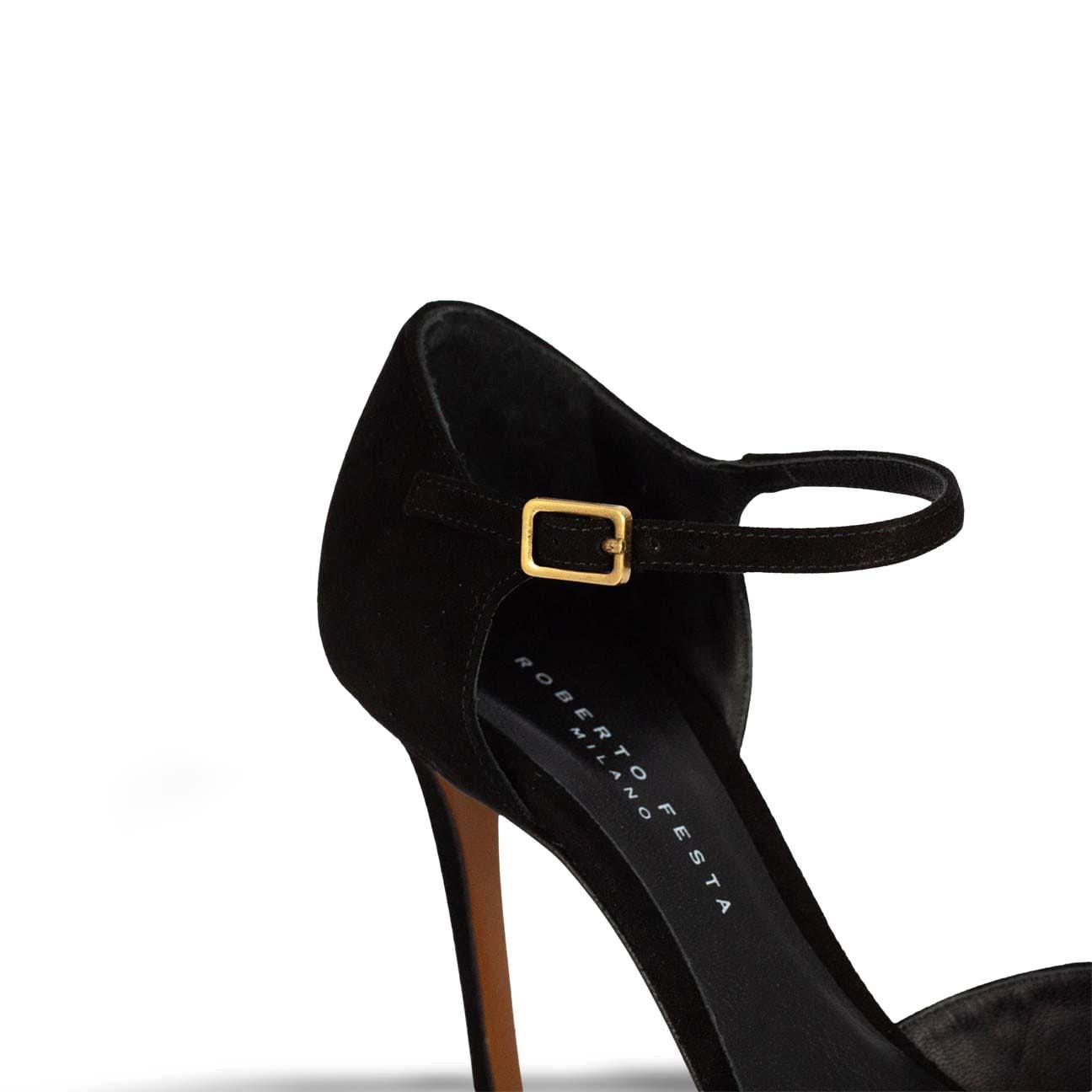 ROBERTO FESTA Pumps Donella in suede Nero