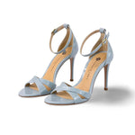 ROBERTO FESTA Sandali  donna in vernice Azzurro Polvere