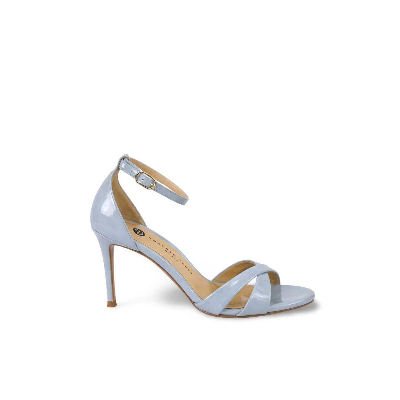 ROBERTO FESTA Sandali  donna in vernice Azzurro Polvere