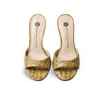 ROBERTO FESTA Sandali in pelle stampa cocco Olio