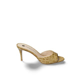 ROBERTO FESTA Sandali in pelle stampa cocco Olio