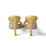 ROBERTO FESTA Sandali in pelle stampa cocco Olio