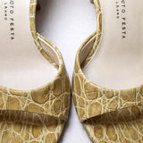 ROBERTO FESTA Sandali in pelle stampa cocco Olio