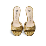 ROBERTO FESTA Sandali in pelle stampa cocco Olio