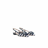 ROBERTO FESTA Slingback donna Mimma in tessuto a righe Blue