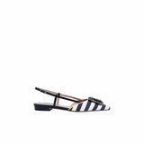 ROBERTO FESTA Slingback donna Mimma in tessuto a righe Blue