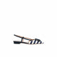 ROBERTO FESTA Slingback donna Mimma in tessuto a righe Blue