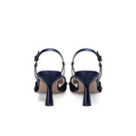 ROBERTO FESTA Slingback in pelle e tessuto Blue