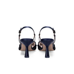ROBERTO FESTA Slingback in pelle e tessuto Blue