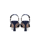 ROBERTO FESTA Slingback in pelle e tessuto Blue