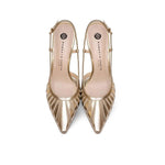 ROBERTO FESTA Slingback in pelle Oro