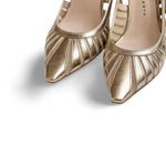 ROBERTO FESTA Slingback in pelle Oro
