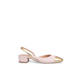 ROBERTO FESTA Slingback in tweed Rosa e Oro