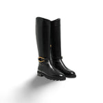 ROBERTO FESTA Stivale alto donna in pelle Nero