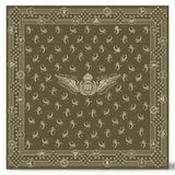 RRL Bandana in cotone con logo alatoVerde