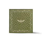 RRL Bandana in cotone con logo alatoVerde