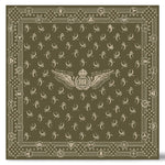 RRL Bandana in cotone con logo alatoVerde