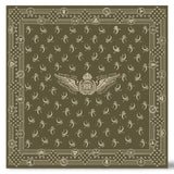 RRL Bandana in cotone con logo alatoVerde