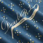 RRL Bandana in cotone indaco con logo Blue