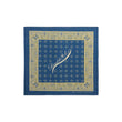 Bandana in cotone indaco con logo Blue