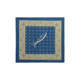 RRL Bandana in cotone indaco con logo Blue