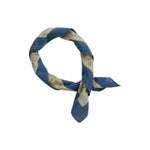 RRL Bandana in cotone indaco con logo Blue