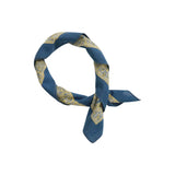 RRL Bandana in cotone indaco con logo Blue