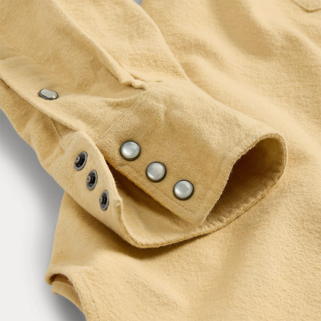 RRL Camicia da uomo western Slim-Fit Giallo