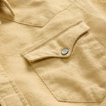 RRL Camicia da uomo western Slim-Fit Giallo