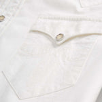 RRL Camicia uomo Buffalo Western in popeline Bianco