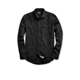 RRL Camicia uomo Slim Fit  western in twil Nero