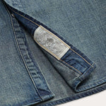 RRL Camicia uomo Western in denim Dark Wash