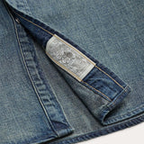 RRL Camicia uomo Western in denim Dark Wash