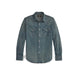 RRL Camicia uomo Western in denim Dark Wash