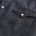 RRL Camicia uomo Western Slim Fit  Rinse