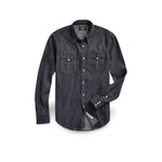 RRL Camicia western in denim Slim-Fit