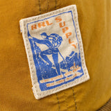 RRL Cappellino cerato con visiera in velluto Ocra