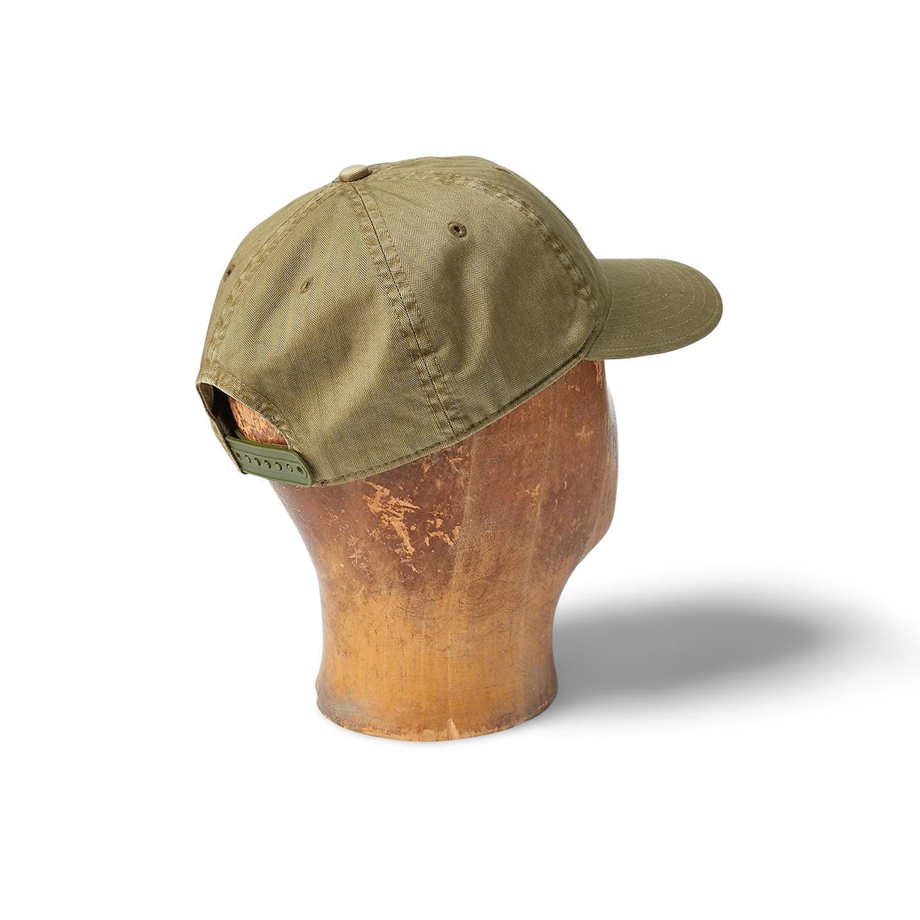 RRL Cappellino in twill tinto in capo Blue