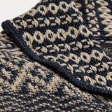 RRL Cardigan sciallato in misto cotone Blue Bianco