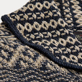 RRL Cardigan sciallato in misto cotone Blue Bianco