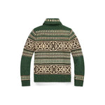 RRL Cardigan uomo con cerniera Verde