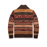 RRL Cardigan uomo Shawl Collar Marrone Multi