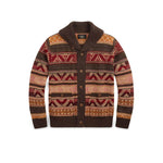 RRL Cardigan uomo Shawl Collar Marrone Multi