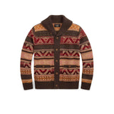RRL Cardigan uomo Shawl Collar Marrone Multi