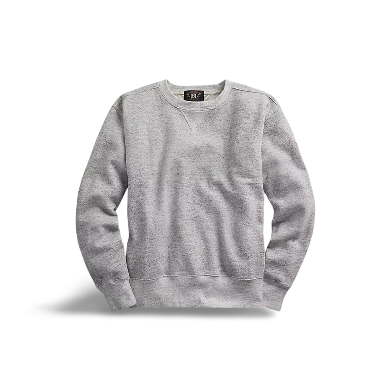 RRL Felpa uomo girocollo Grigio Melange