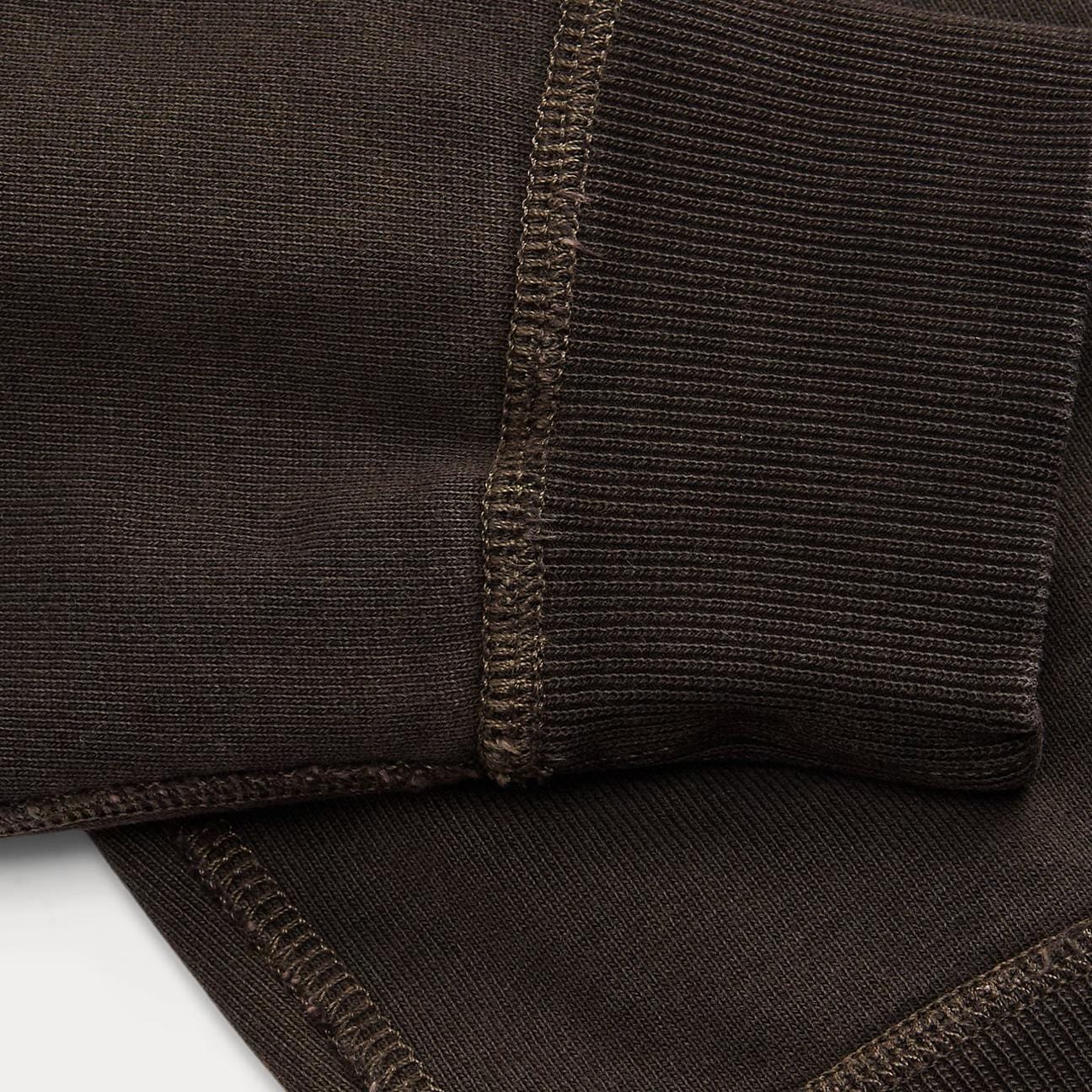 RRL Felpa uomo girocollo in cotone Black Indigo