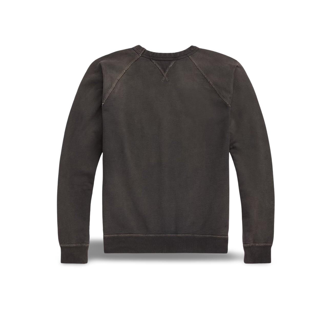 RRL Felpa uomo girocollo in cotone Black Indigo